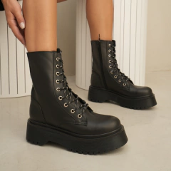 BOSTON CUERO NEGRO (2da) - TALLE 36