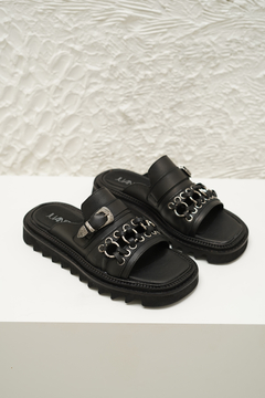 Carlah Cuero Negro - Juanita Shoes