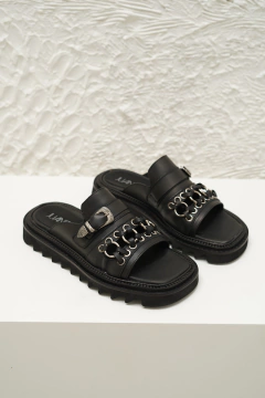 CARLAH CUERO NEGRO - Juanita Shoes