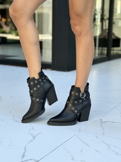 DAYA CUERO NEGRO - Juanita Shoes