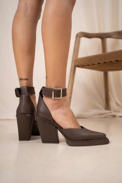Imagen de ZAPATO DONNA CUERO CHOCOLATE