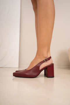 STILETTO LUCCA CUERO CHERRY - tienda online