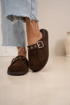 Imagen de ZUECO BOLT GZA. CUERO CHOCOLATE
