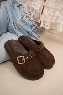 ZUECO BOLT GZA. CUERO CHOCOLATE - tienda online