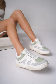 Duna Cuero Blanco y Verde - tienda online