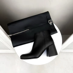 ABRU CUERO NEGRO - Juanita Shoes