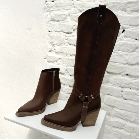 MARGOT CUERO CHOCOLATE - comprar online