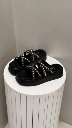 CLARIE CUERO NEGRO - Juanita Shoes