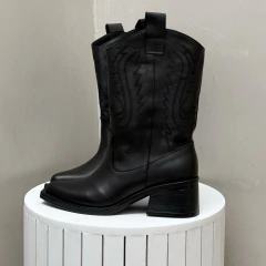 QATAR CUERO NEGRO