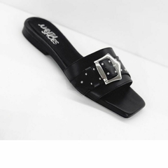 Mailu Cuero Negro - Juanita Shoes