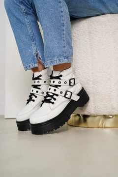 Oslo Cuero Blanco - Juanita Shoes