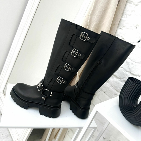 CHUNKY CUERO NEGRO - comprar online