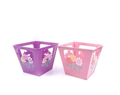 portamaceta cuadrado canasta flores - comprar online