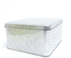 Latas Cuadradas Con Diseño De Estrella 15cm en internet