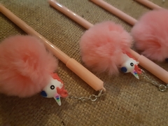 Imagen de lapicera pompon unicornio