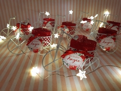 Souvenir Mini Bici corazón Con Vela Y Tarjeta - comprar online
