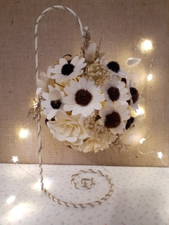 Centro de mesa rustico floral - Somos tu Evento