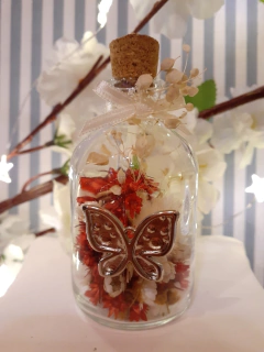 souvenir frasquito con flores secas - Somos tu Evento