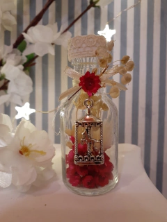 souvenir frasquito con flores secas - tienda online