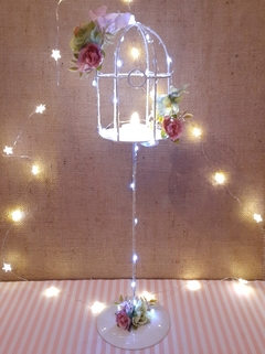 centro de mesa jaula led 40cm