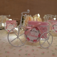 Souvenir Mini Bici corazón Con Vela Y Tarjeta en internet