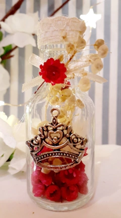 souvenir frasquito con flores secas - Somos tu Evento