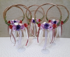 centro de mesa atrapa sueños floral en internet