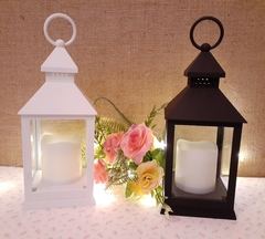 Imagen de Candelabro Centro De Mesa Farol Vela Luz Led 24cm