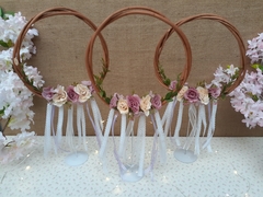 centro de mesa atrapa sueños floral - Somos tu Evento