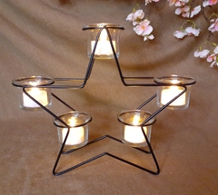 Centro de mesa Estrella portavelas - comprar online