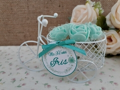 Souvenir Mini Bici Con Flores Y Tartjeta - tienda online