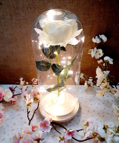 centro de mesa Rosa encantada 25 cm la bella y la bestia en internet