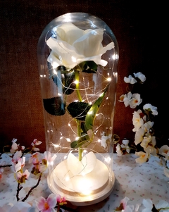 centro de mesa Rosa encantada 25 cm la bella y la bestia - Somos tu Evento