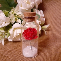 Imagen de souvenir frasquito con rosa y givre
