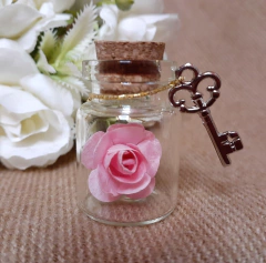 souvenir mini frasquito con rosa - comprar online