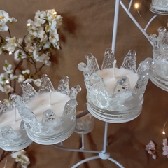 Ceremonia de velas con coronitas de vidrio - tienda online