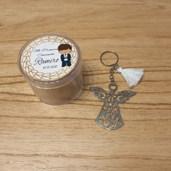 Imagen de llavero angelito con cajita personalizada