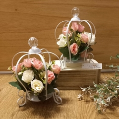 Centro de mesa corona con flores - comprar online