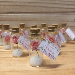 souvenir frasquito con rosa y givre en internet
