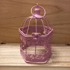 Imagen de Centro De Mesa Jaula hexagonal 19cm
