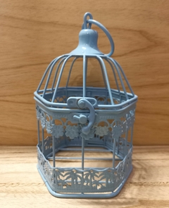 Centro De Mesa Jaula hexagonal 19cm - tienda online