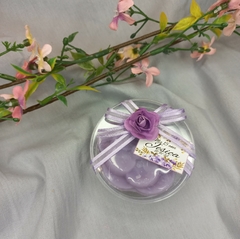 Souvenir Cajita De acrilico con jabon en forma de flor - Somos tu Evento