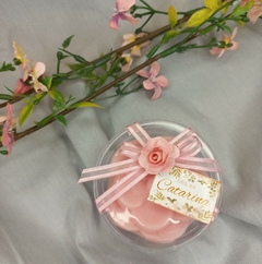 Souvenir Cajita De acrilico con jabon en forma de flor - tienda online