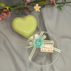 Souvenir Cajita De acrilico con jabon en forma de corazon - comprar online