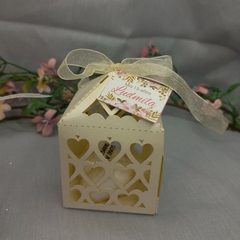 Souvenir Cajita De Opalina Con Jabon En Forma De Corazon en internet