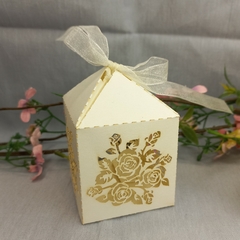 Souvenir Cajita De Opalina Con Jabon En Forma De rosa