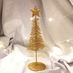 MINI ARBOLITO DE NAVIDAD DORADO 21 CM