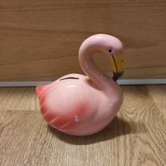 Alcancia flamenco de ceramica 15cm
