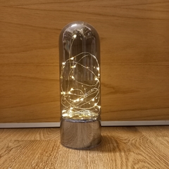 CENTRO DE MESA CUPULA DE vidrio CON LUZ LED