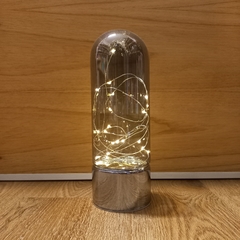 CENTRO DE MESA CUPULA DE vidrio CON LUZ LED - comprar online